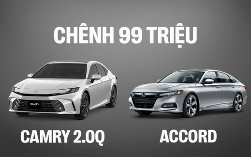 Chênh 99 triệu đồng, chọn Toyota Camry bản tiêu chuẩn nhiều tiện ích và an toàn hơn hay Honda Accord động cơ mạnh hơn