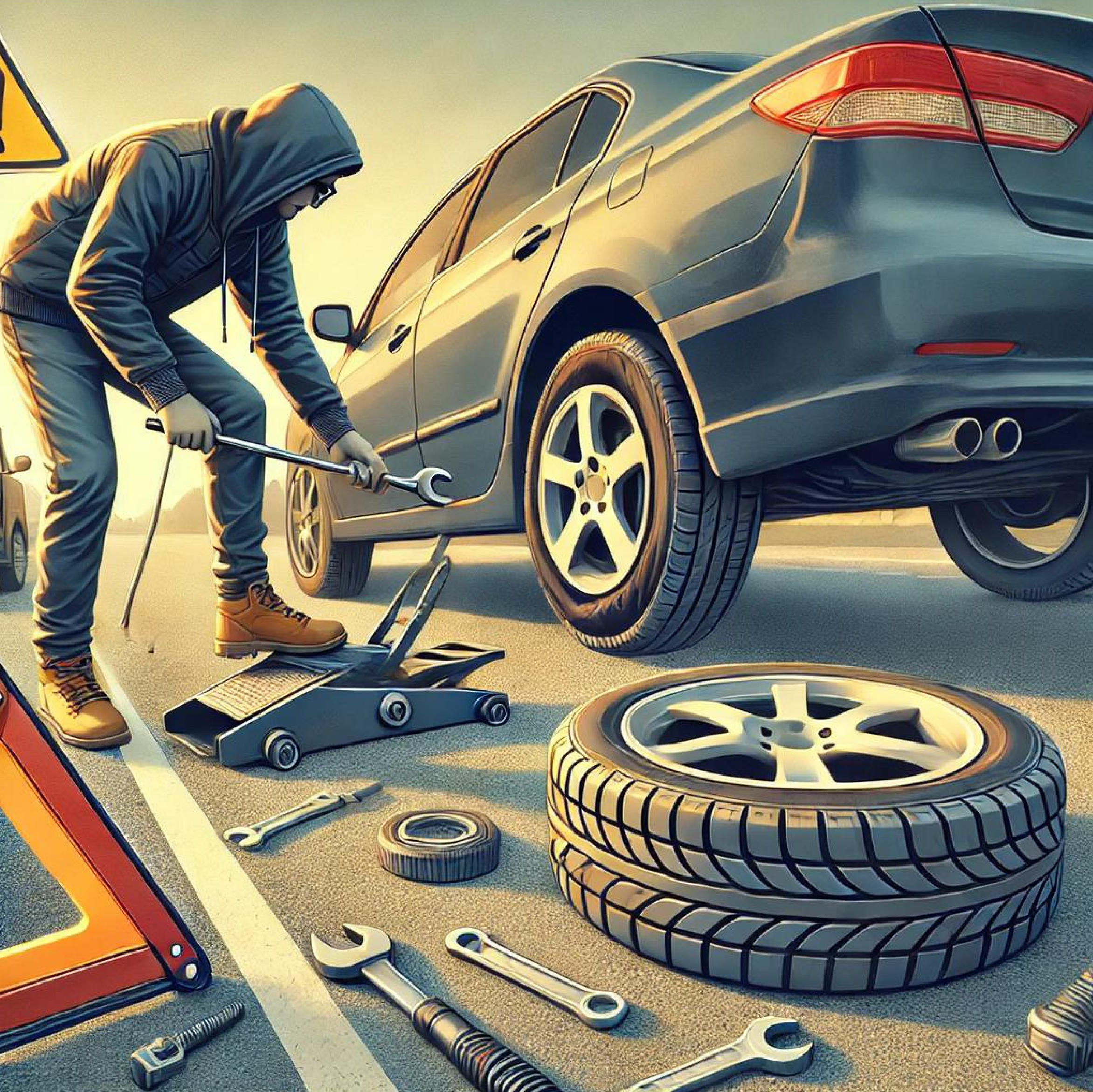 Các bước thay lốp ô tô khẩn cấp đúng cách để đảm bảo an toàn và hiệu quả